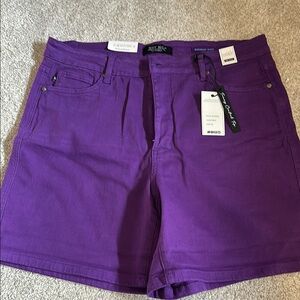Judy blue Purple Jean Shorts High-Waisted Denim